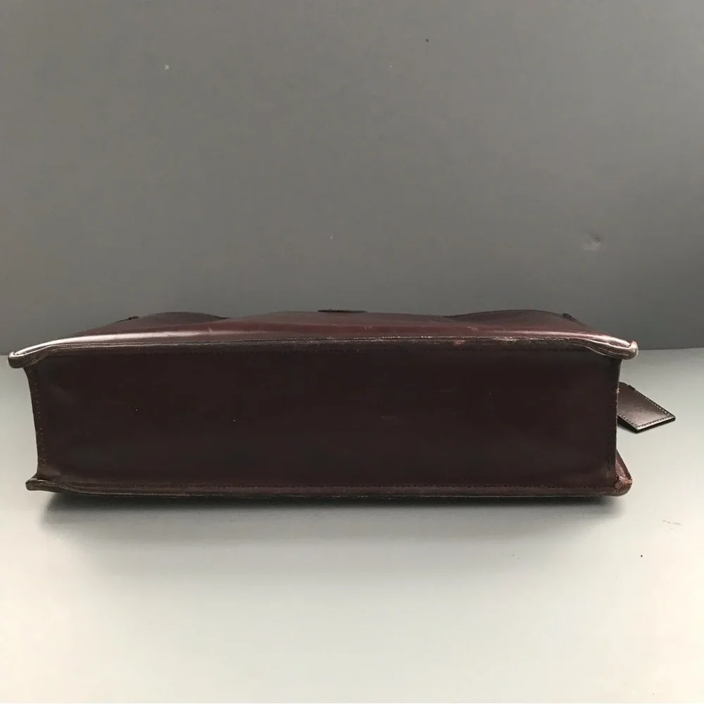 Hartmann Leather Vintage Mahogany Document Executive Briefcase 1940’s Lawyer